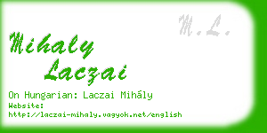 mihaly laczai business card